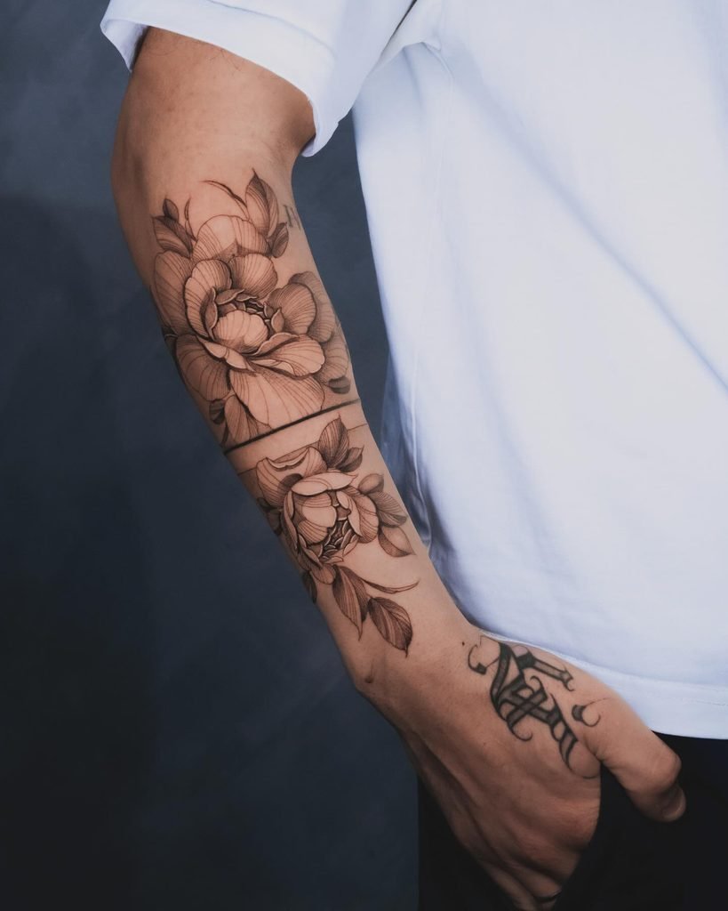 Split Peony Panels and Forearm Framing
