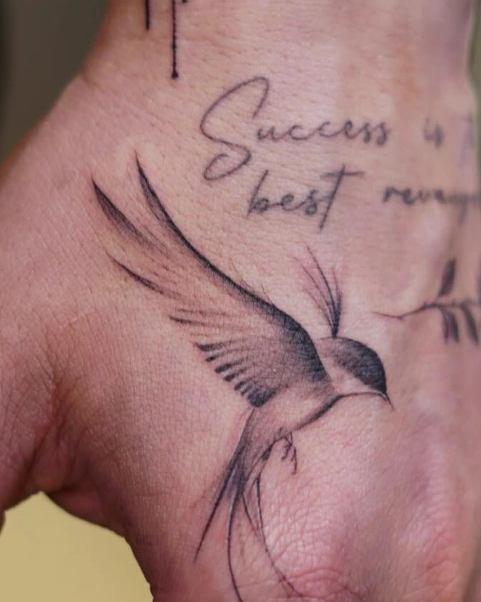 Hand Placement Bird and Script