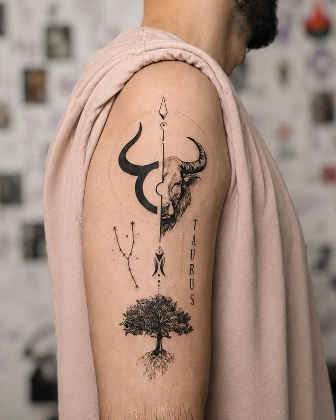 Split Taurus Symbol and Rooted Tree