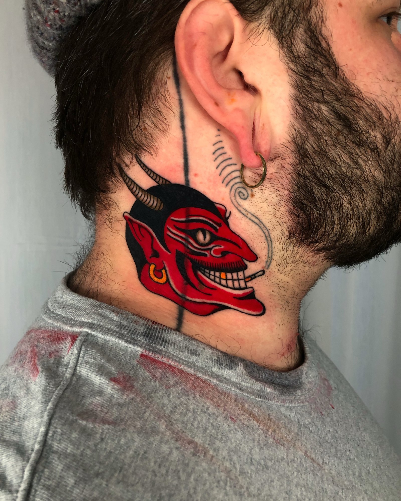 Structured Red Devil With Linear Anchor