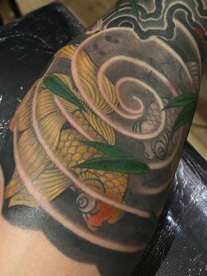 Golden Koi Swirl Full Sleeve