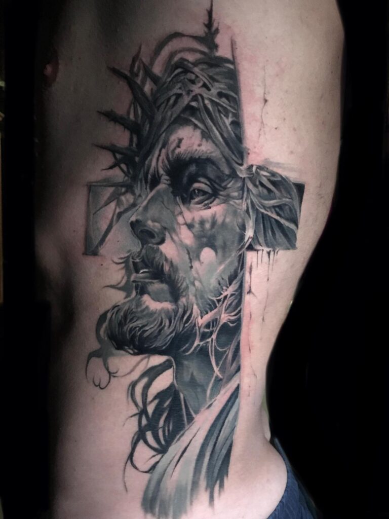 Black and Grey Realism Portrait